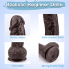 VSEN No.2 big dildo for women big penis Manual artificial penis Large size dildo woman masturbator Black penis erotic toys big dick - Image color
