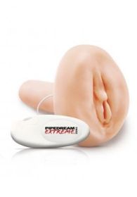 Vibrating Freshman F-ckhole Beige Masturbator - PDRD206