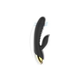Waterproof 10 modes Powerful Dildo Vibrator Oral Clitoris Vacuum Stimulator - Black