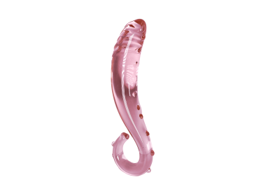 Juno ‚Äì Glass Anal Plug & Dildo - Pink