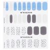 MAVENIR - Nail Sticker (Patterned) - # Cream Blue Leopardo Nail MHA-044 / 021311 32pcs - As Picture