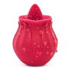 CR-Niannujiao tongue licking sucking vibrator rose red - rose red