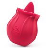 CR-Niannujiao tongue licking sucking vibrator rose red - rose red